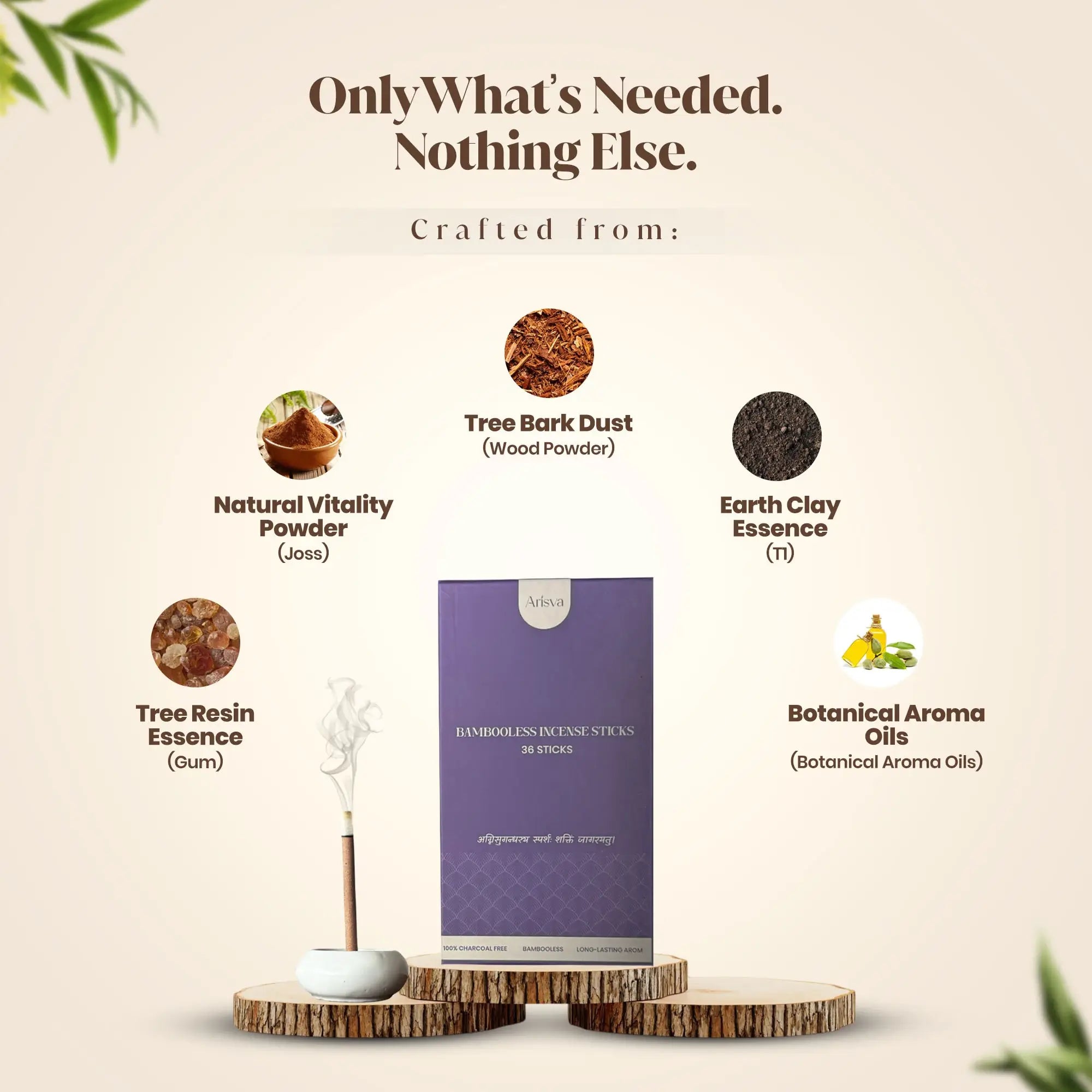 Shreegandh Bambooless Incense Dhoop Sticks (Chandan)